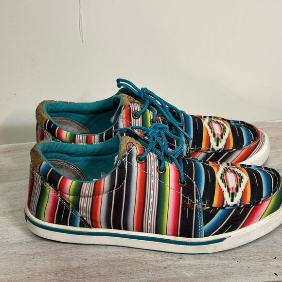 Twisted X Multicolor Striped Flats - Picture 2 of 5